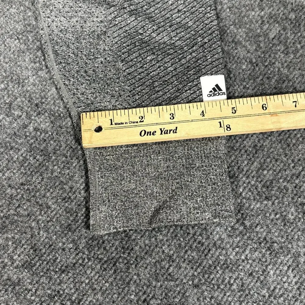 Adidas Reigning Champ Hoodie Mens Medium Gray Full Zip Stripe Lightweight Jersey